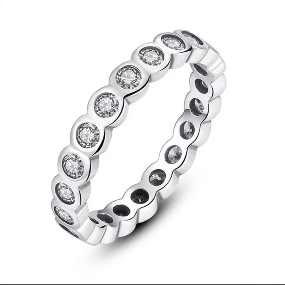 New Women’s 925 Silver Diamond Engagement Ring